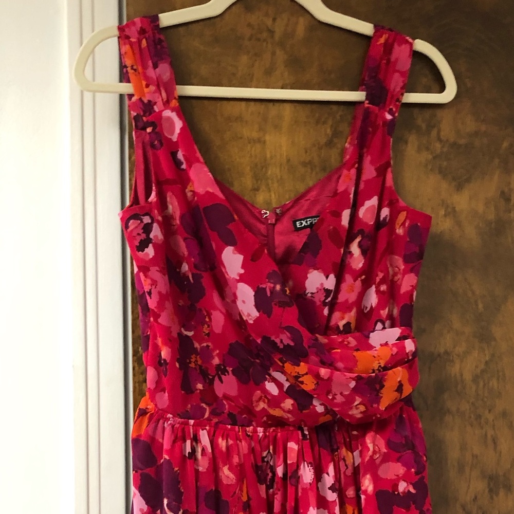Express - Floral Cocktail Dress - Size 8
